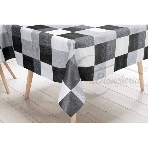 FILECLOTH © aus wasserabweisendem, kunststoffbeschichtetem, kunststoffbeschichtetem, gewachstem Segeltuch aus grauem PVC MODERN