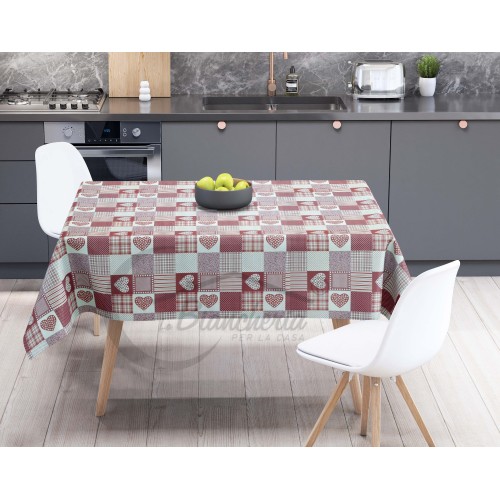 LIMA © TABLECLOTH in water-repellent plastic-coated PVC TARPAULIN made in Italy