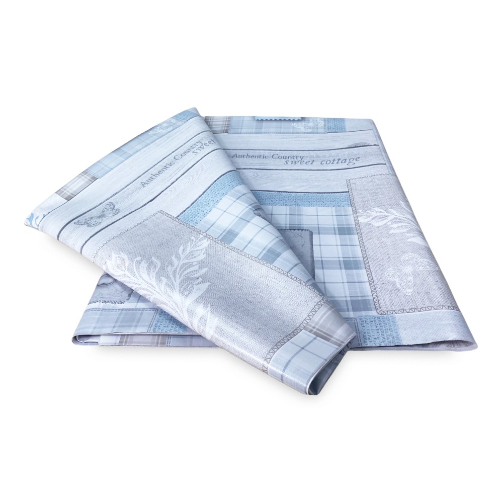 NAPPE LIMA © en OILCLOTH plastifié lavable hydrofuge en PVC TYROLIEN cœur gris minable fabriqué en Italie