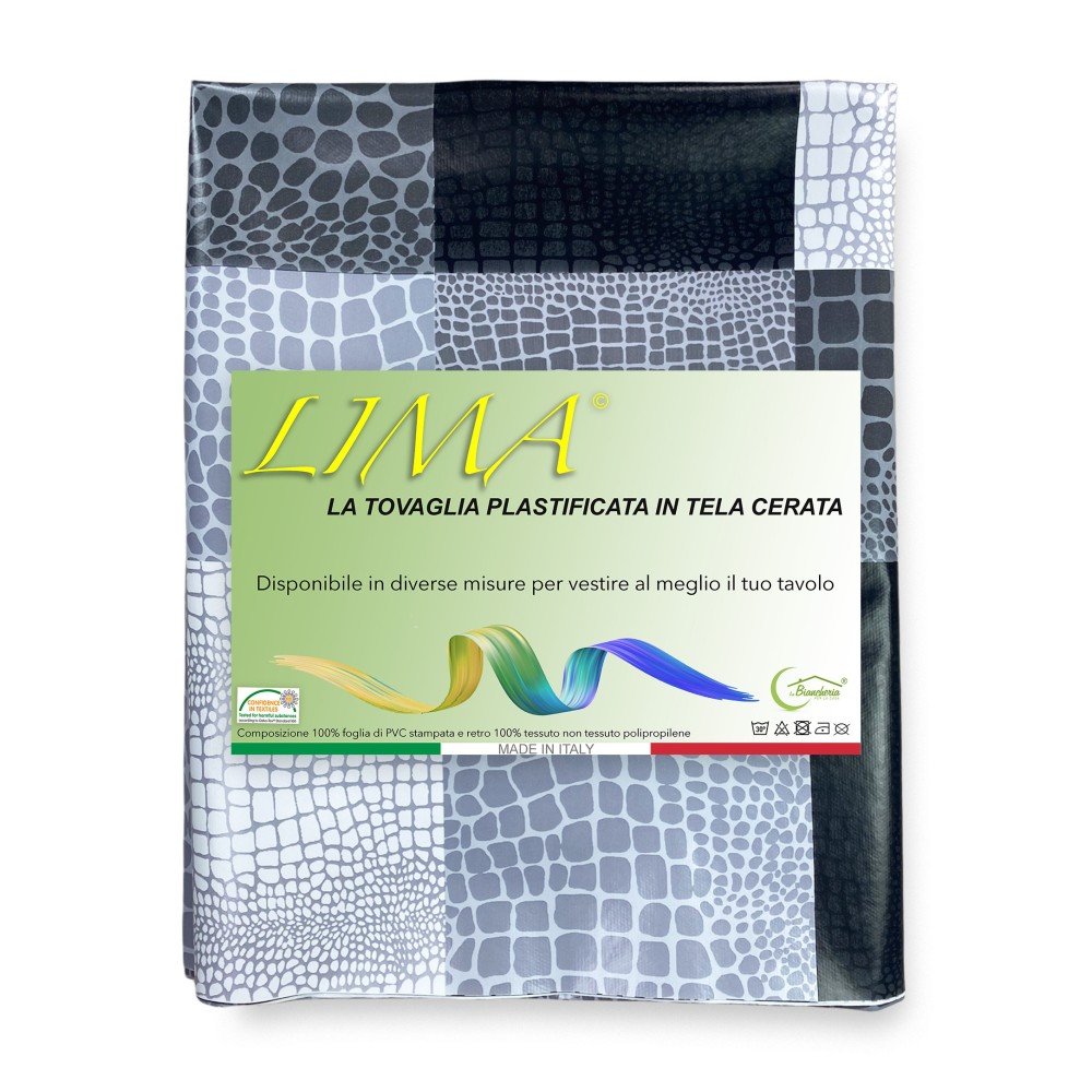 FILECLOTH © de lona encerada repelente al agua recubierta de plástico de PVC gris MODERN made in Italy