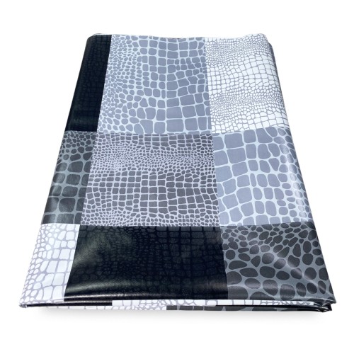 FILECLOTH © aus wasserabweisendem, kunststoffbeschichtetem, kunststoffbeschichtetem, gewachstem Segeltuch aus grauem PVC MODERN