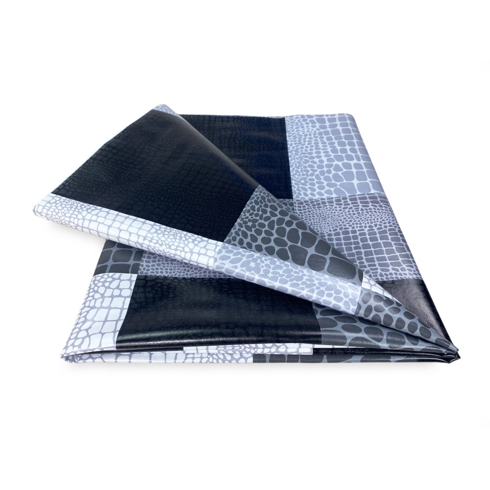 TOVAGLIA LIMA © in TELA CERATA plastificata LAVABILE idrorepellente in PVC MODERN grigio made in Italy