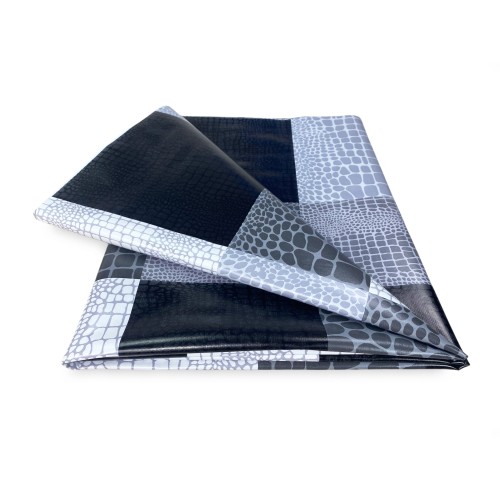 FILECLOTH © in water-repellent plastic-coated plastic-coated waxed canvas in grey PVC MODERN made in Italy