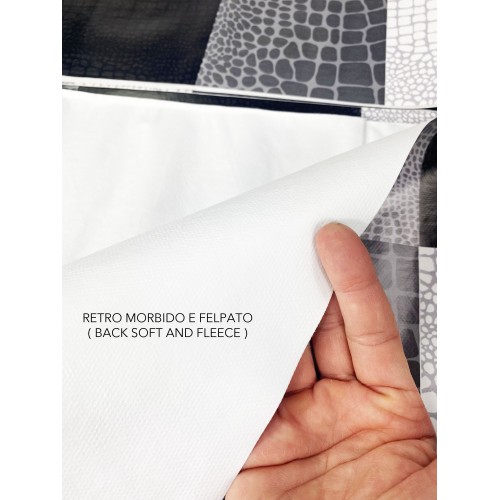 FILECLOTH © de lona encerada repelente al agua recubierta de plástico de PVC gris MODERN made in Italy