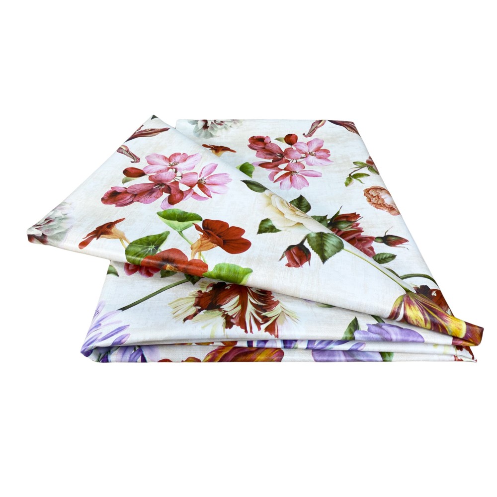 NAPPE LIMA © en CIBAIRE PLASTIQUE PLASTIFIANT HYDROFUGE FLEURS FABRIQUÉES EN Italie