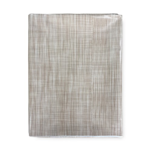 NAPPE LIMA © en TOILE CIBAIRE PLASTIQUE PLASTIFIÉE HYDROFUGE EN PVC UNITO BEIGE fabriqué en Italie