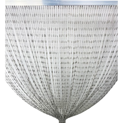 PABLO TENT © avec perles anti-insectes GRIS en PVC anti-bruit avec tige METAL