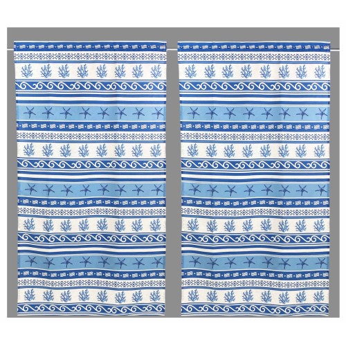 RIDEAU DE VERRE MODERNE 45 ou 60 ou 80 GRÈCE BLEU Fabriqué en Italie