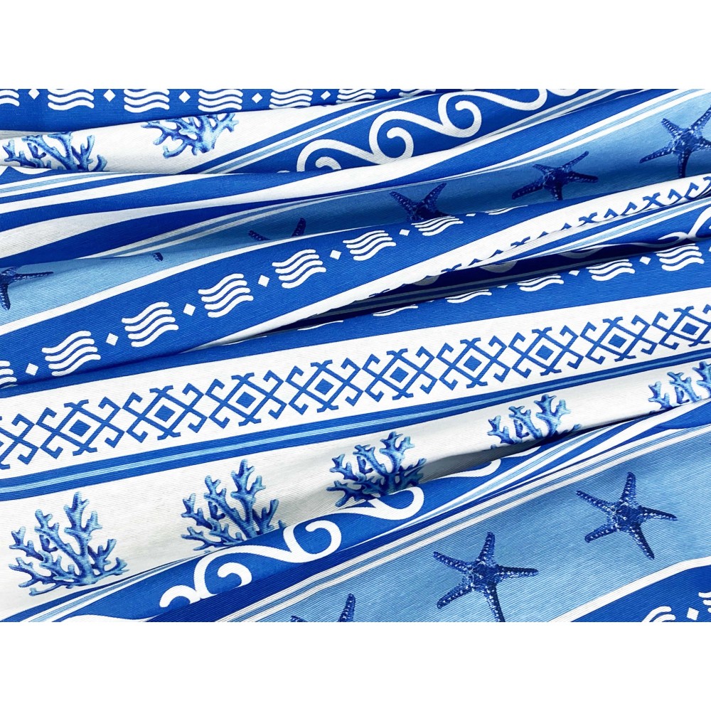 TENDINA vetro MODERNA larga 45 o 60 o 80 GRECIA BLU Made in Italy