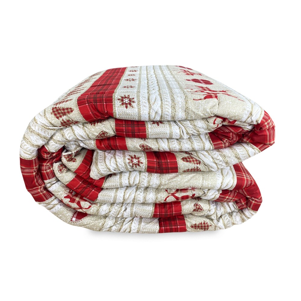 LAZO EDREDÓN © COASSOLO rojo TIROLESA invierno hecho en Italia