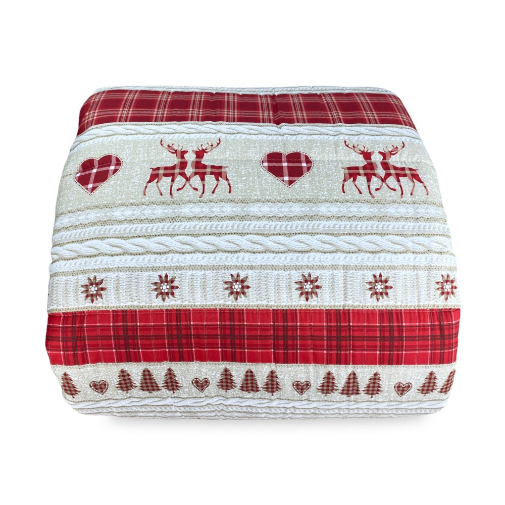 QUILT BOW © TYROLEAN RED COASSOLO hiver made in Italy