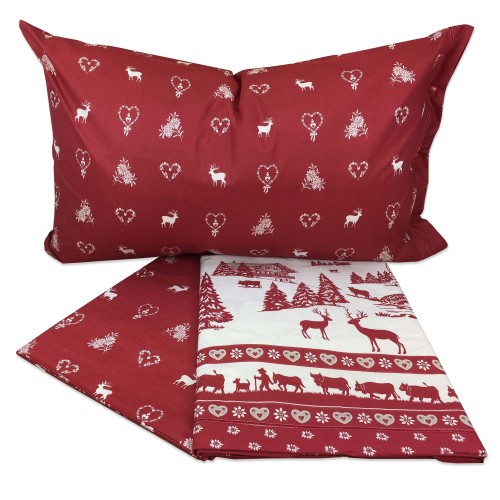 COPRIPIUMINO tirolese DIS. VALGARDENA MONTAGNA