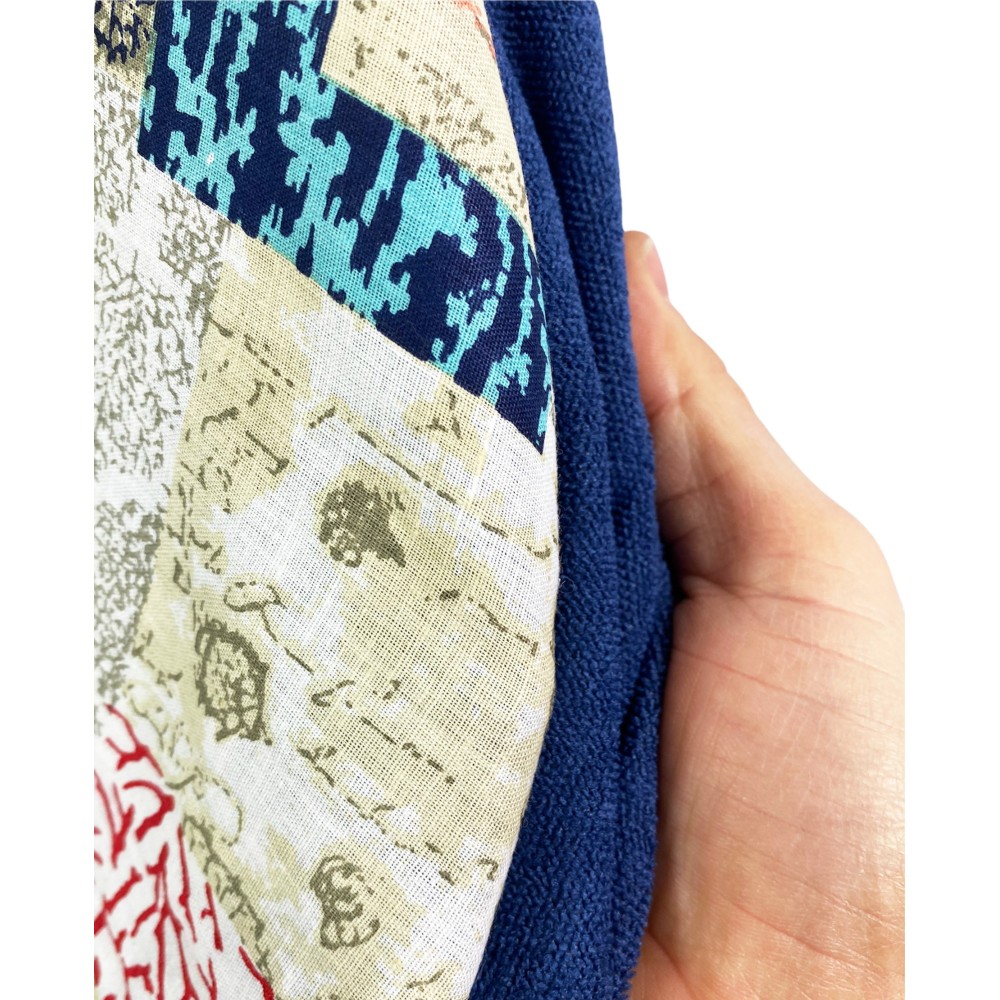 Toalla de playa doble KIKOY en ALGODÓN y TOALLA DE RIZO con KEEP BACKPACK