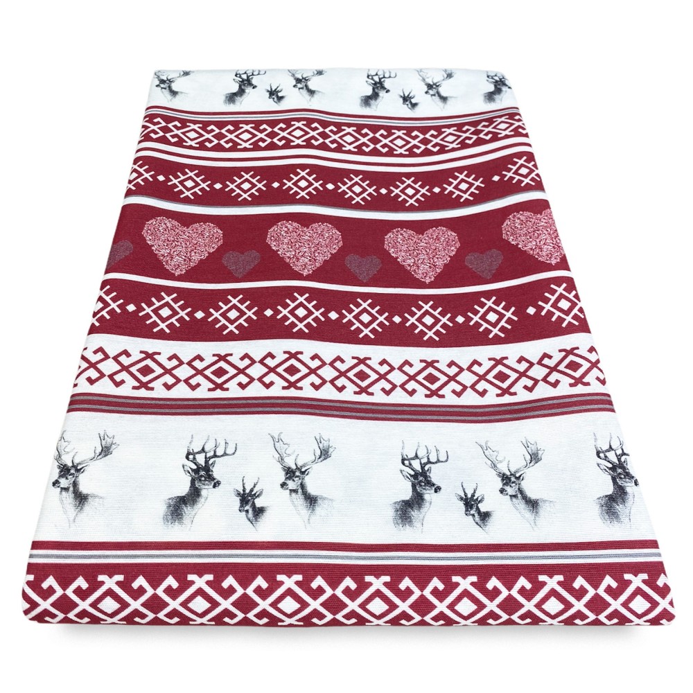 FUNDA DE DECORACIÓN FUNDA GRAN SCARF COLCHA funda de sofá CERVINO RED burdeos