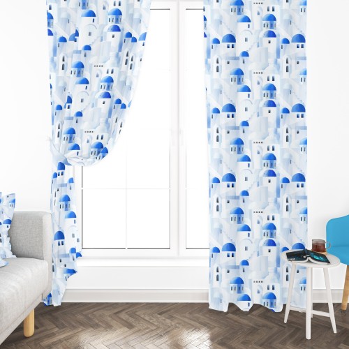 SANTORINI ZELT blau cm.150X280 hergestellt MADE in ITALY