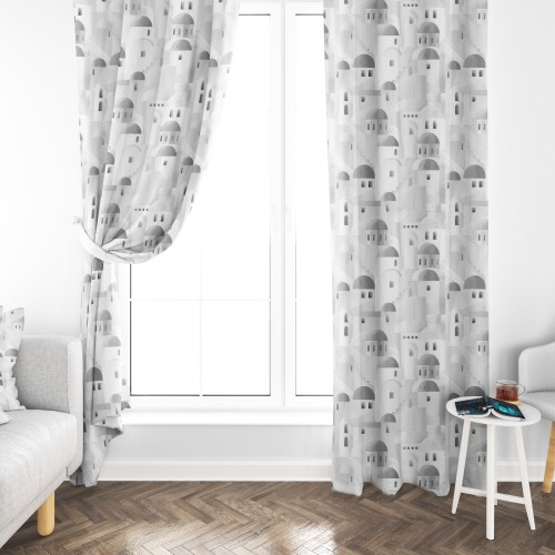 TIENDA SANTORINI gris cm.150X280 hecho MADE in ITALY