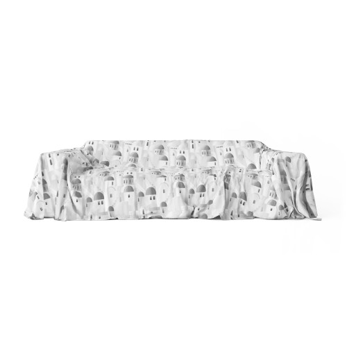 SERVIETTE HOUSSE DE MEUBLE GRAN SCARF BEDSPREAD housse de canapé SANTORINI gris