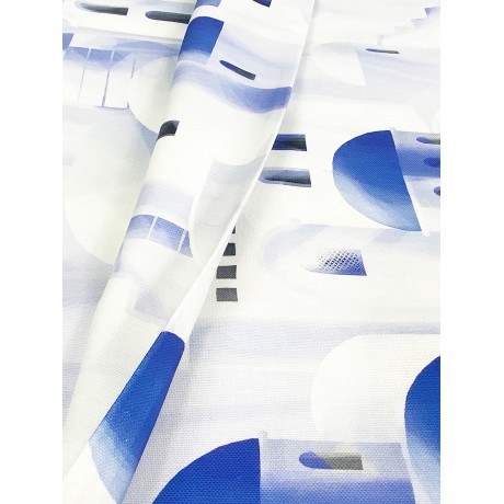 serviette bleue santorin