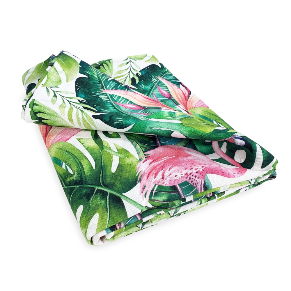 TELO ARREDO copritutto GRAN FOULARD COPRILETTO copridivano fenicottero FLAMINGO fenicotteri