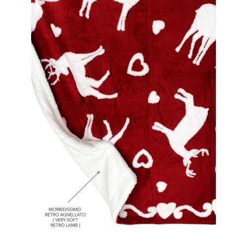 PELO A CUADROS TIROLESA MONTAÑA SHERPA PIZBLANC