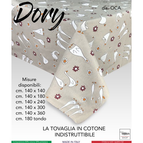 TOVAGLIA DORY OCA oche OCHETTE in cotone