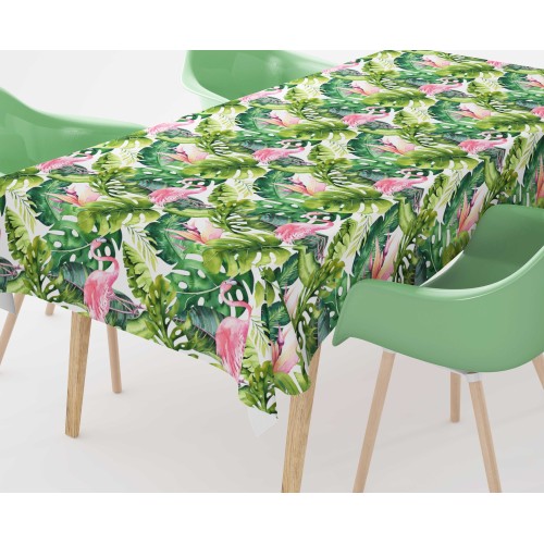 COTTON TABLECLOTH flamingo flamingo design made in Italy