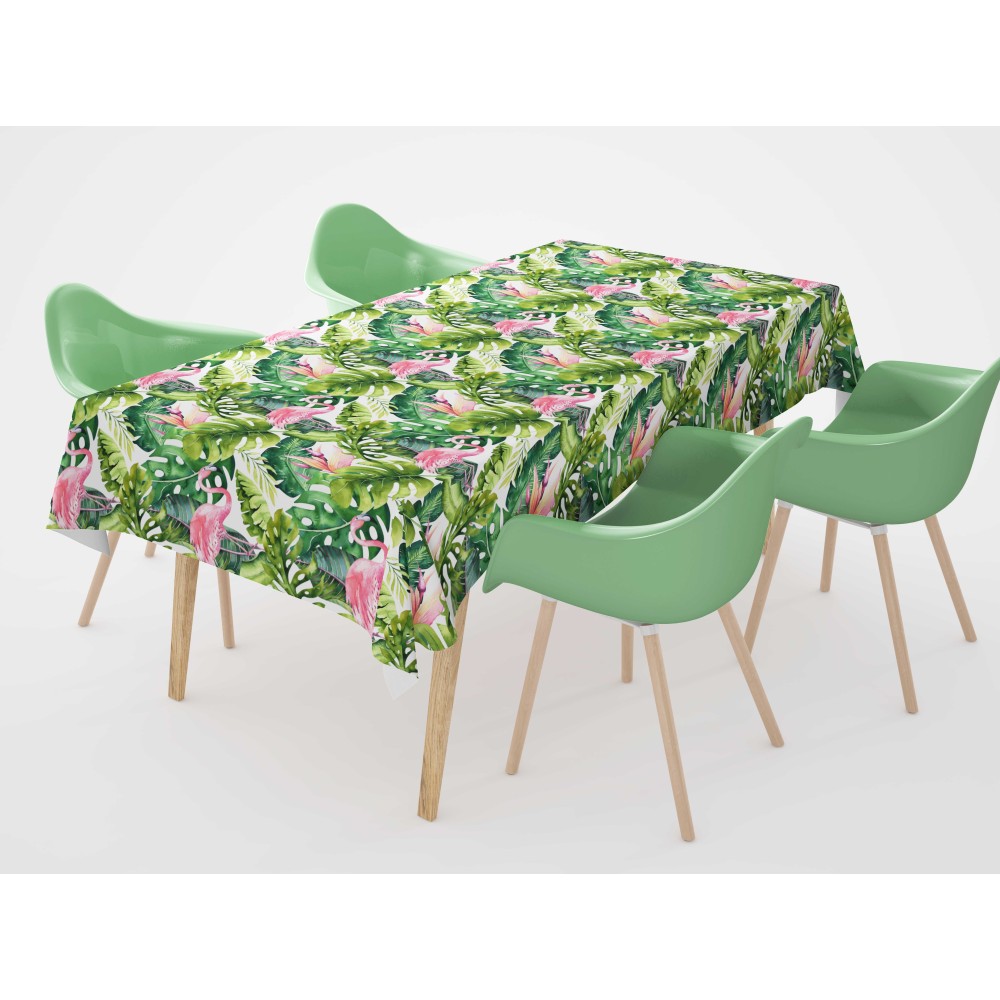 BAUMWOLLE TISCHDECKE Flamingo Flamingo Design made in Italy