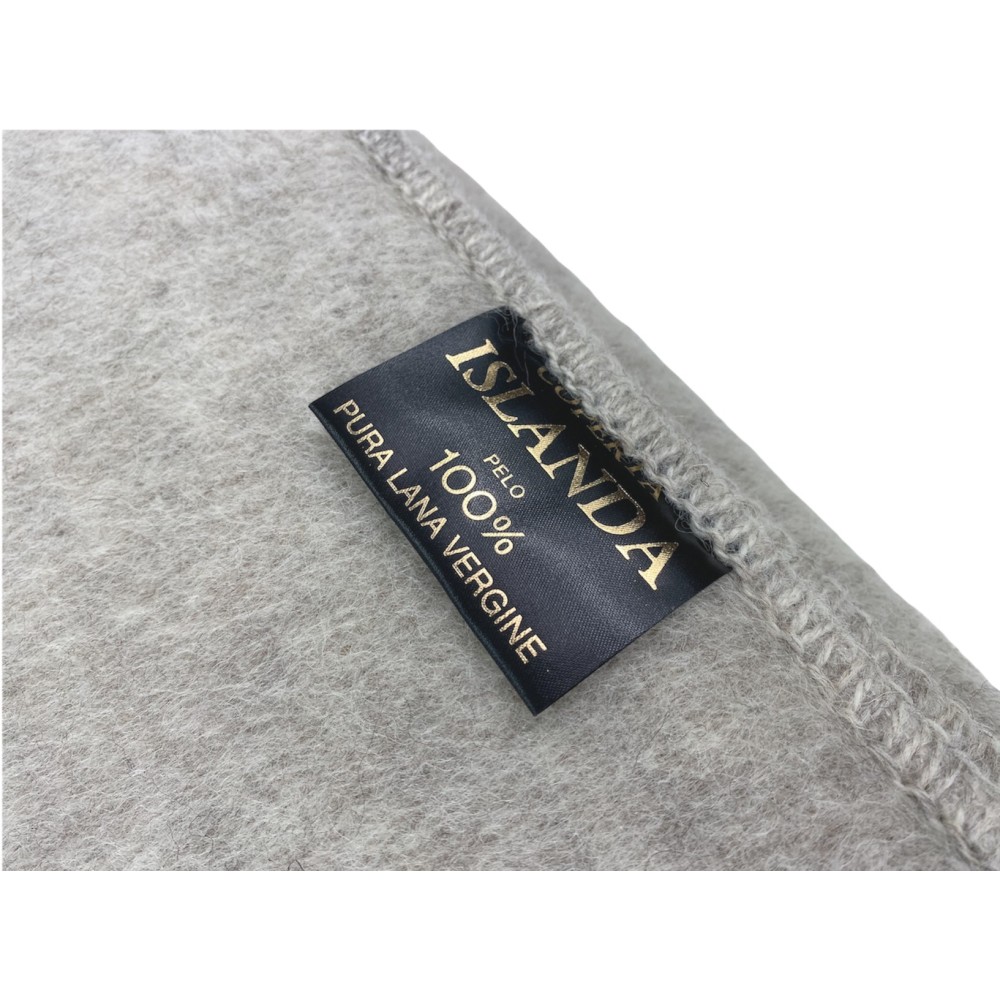 ICELAND BLANKET aus echter reiner Schurwolle weich und warm GREY Melange