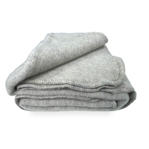 ICELAND BLANKET aus echter reiner Schurwolle weich und warm GREY Melange