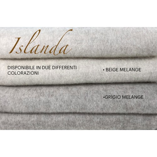 ICELAND BLANKET aus echter reiner Schurwolle weich und warm GREY Melange