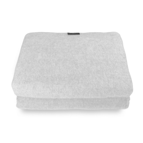ICELAND BLANKET in genuine pure virgin WOOL soft and warm BEIGE Melange