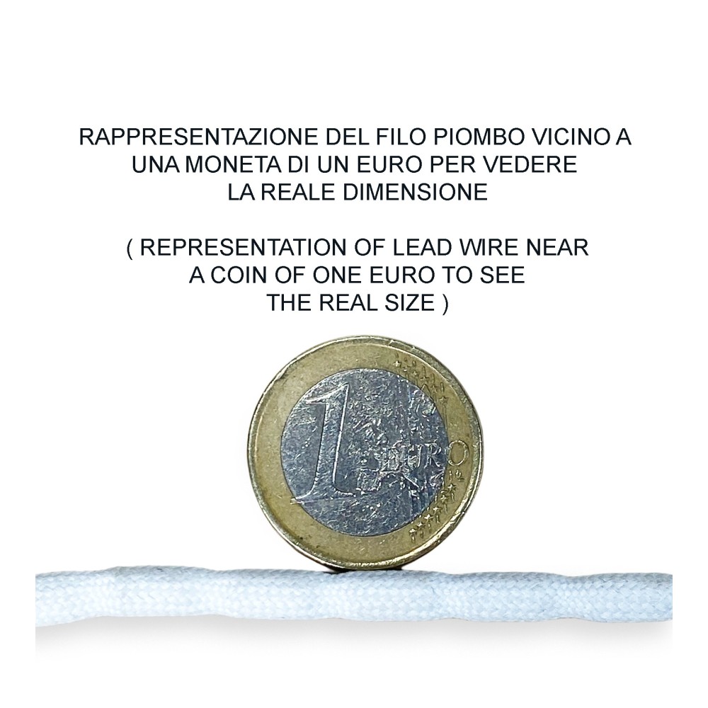 LEAD BRAID WIRE weight BALLAST FOR CURTAINS AND FABRICS CURTAINS BY THE METER made in Italy