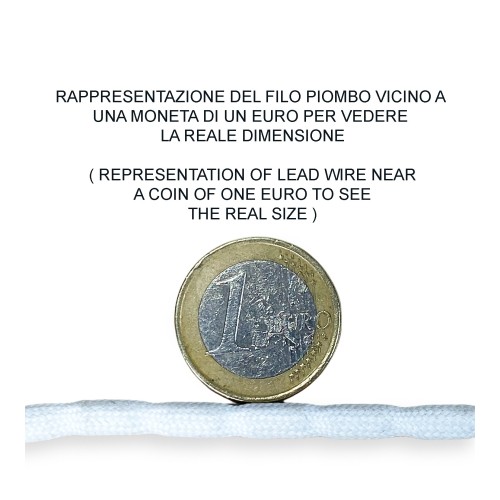 LEAD BRAID WIRE weight BALLAST FOR CURTAINS AND FABRICS CURTAINS BY THE METER made in Italy