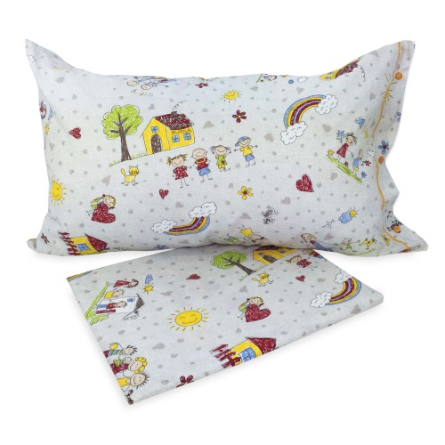 DUVET COVER FOR CHILDREN BOYS AND GIRLS FAMILY in pure cotton