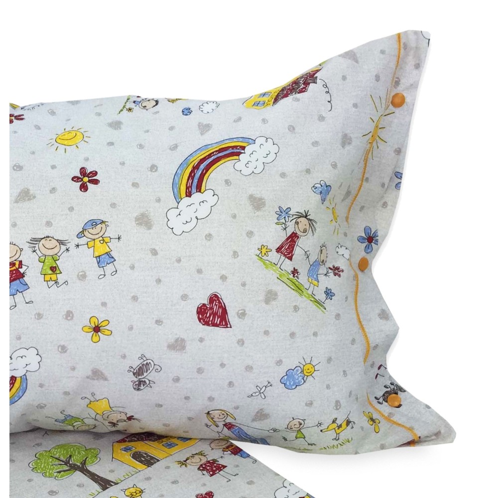 DUVET COVER FOR CHILDREN BOYS AND GIRLS FAMILY in pure cotton