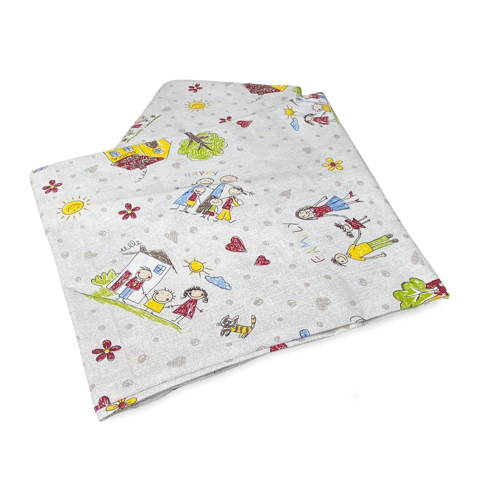 DUVET COVER FOR CHILDREN BOYS AND GIRLS FAMILY in pure cotton