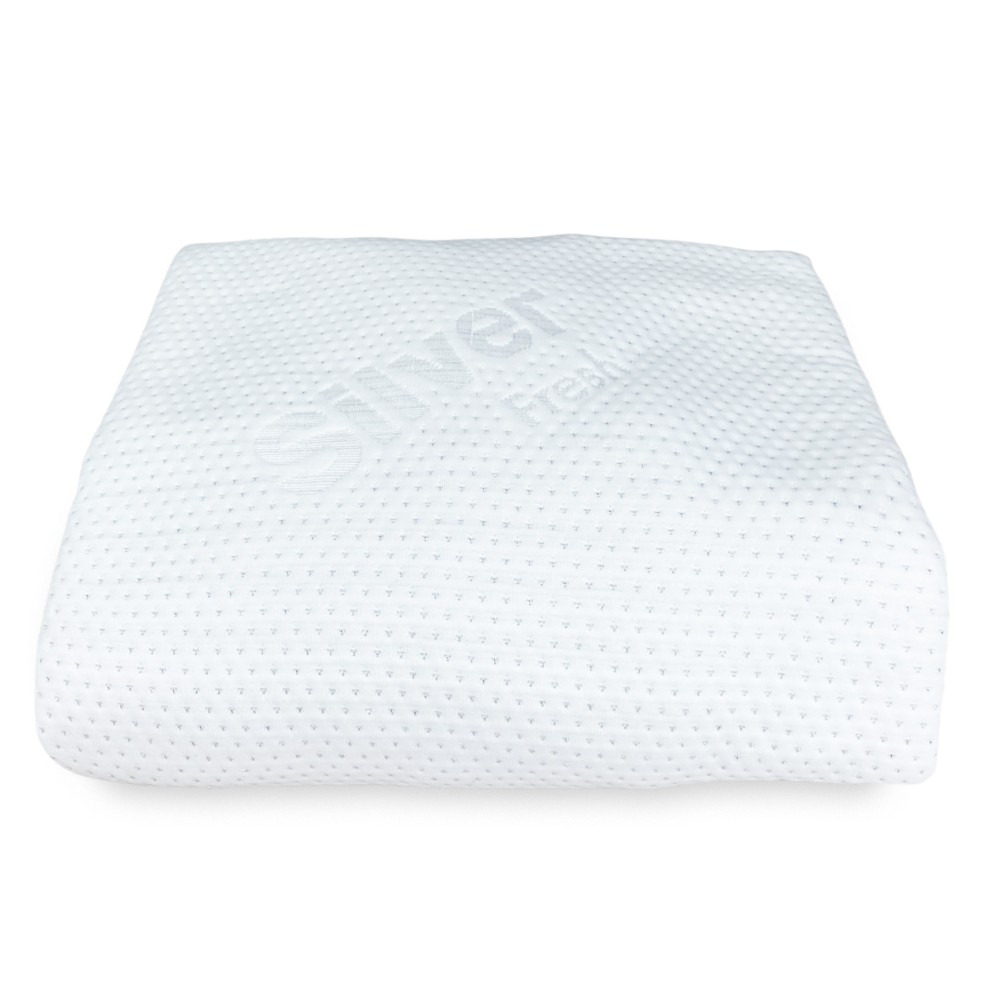 SILVER SILVER FIBER MATTRESS TOPPER Made in Italy