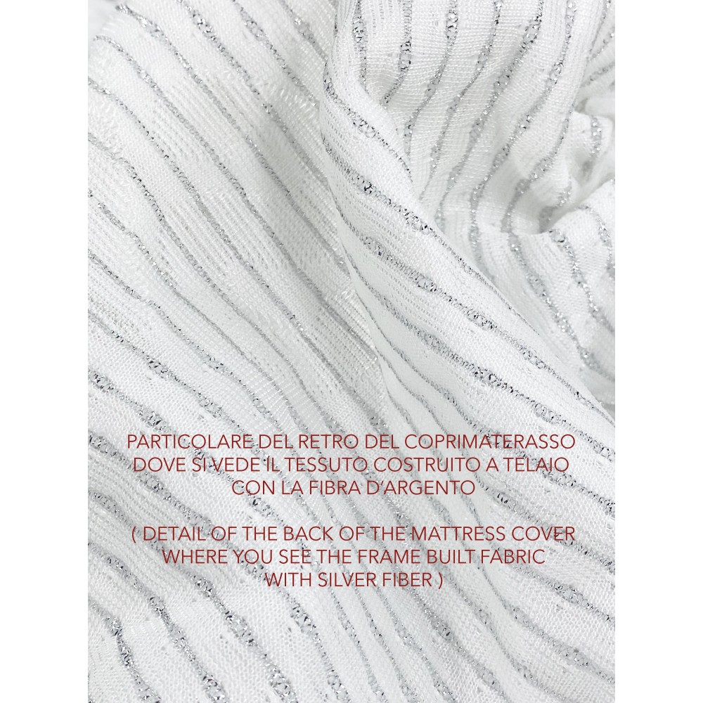 SILVER SILVER FIBER MATTRESS TOPPER Made in Italy