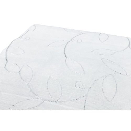 CORTINA NOEMI HOJA MODERNA bordado blanco cm. 140x290 milímetros