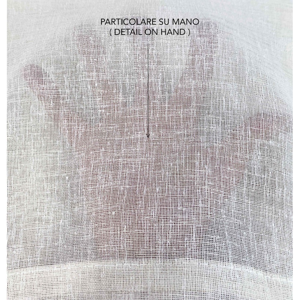 Coppia tendine vetro moderne SIMPLY Beige - tessuto poliestere bouclè semitrasparente, orlino tunnel