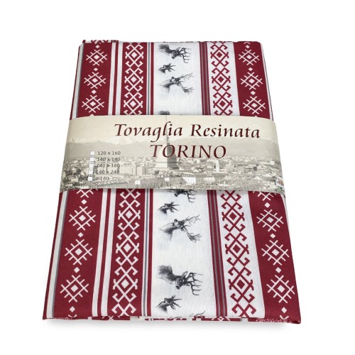 MANTEL ANTIMANCHAS RESINADO TORINO TIROLESA MATTERHORN ROJO