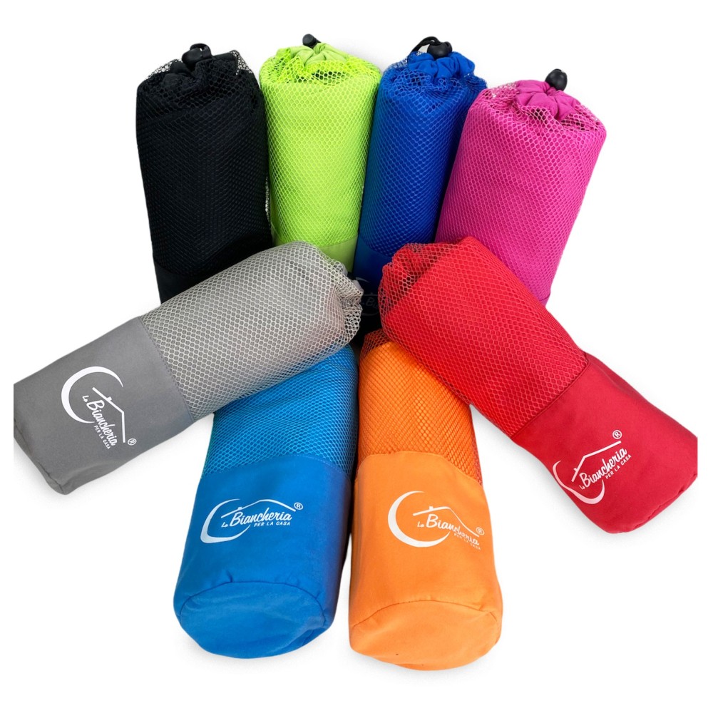 RED MICROFIBER towel SET 1+1 Face and Guest