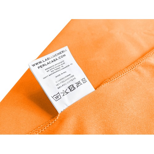 ORANGE MICROFIBER towel SET 1+1 Face and Guest