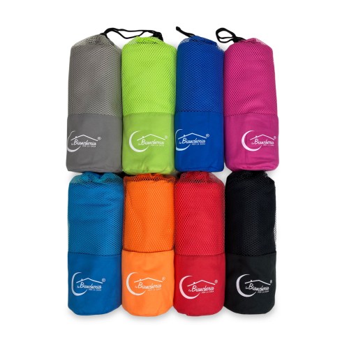 ORANGE MICROFIBER towel SET 1+1 Face and Guest