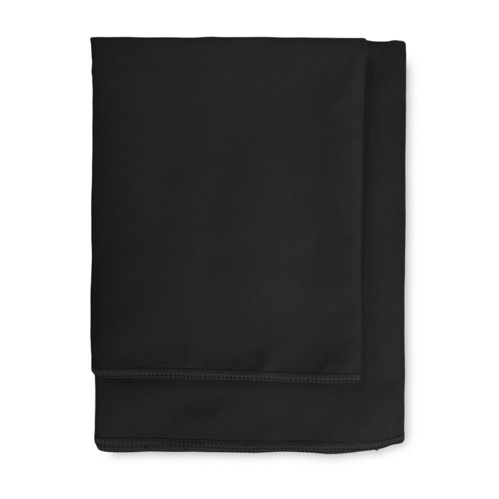 BLACK MICROFIBER towel SET 1+1 Face and Guest