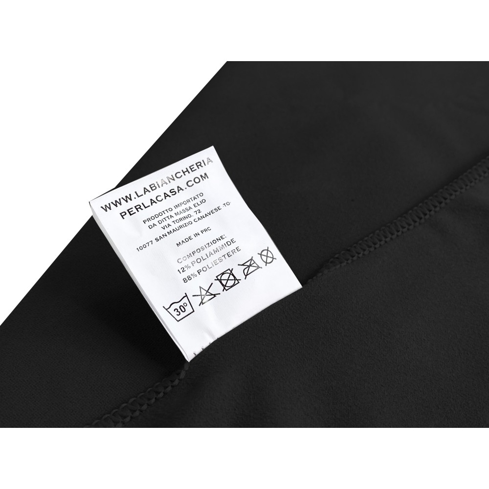 Ensemble de serviettes EN MICROFIBRE NOIRE 1+1 Visage et Invité