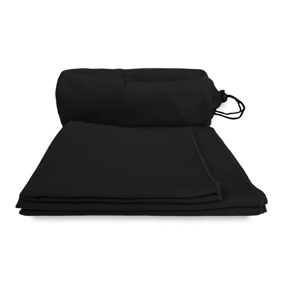 SCHWARZES MIKROFASER-HANDTUCHSET 1+1 Gesicht und Gast