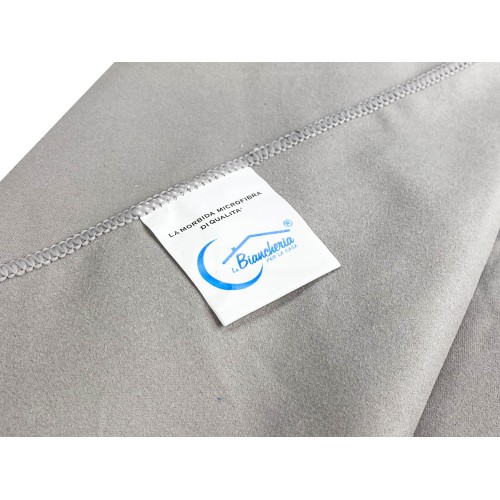 GREY MICROFIBER towel SET 1+1 Face and Guest