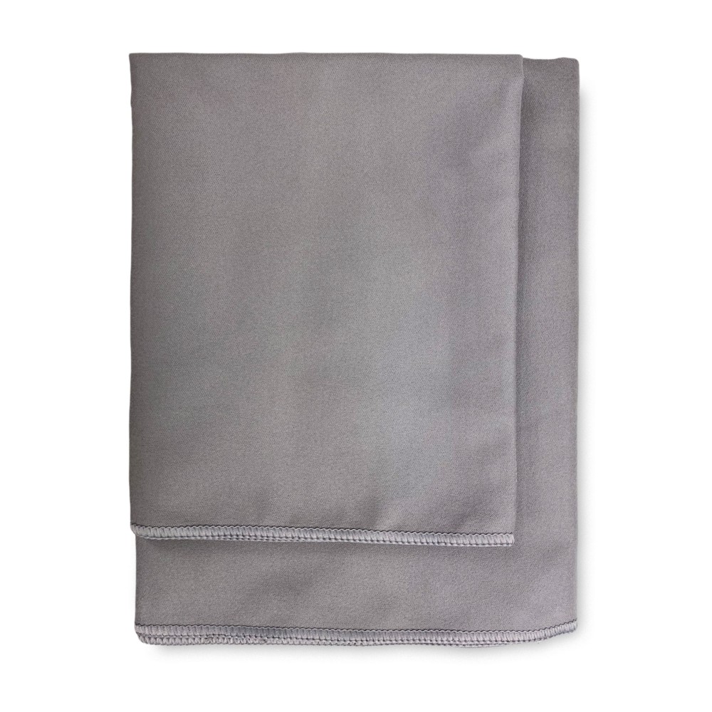 GREY MICROFIBER towel SET 1+1 Face and Guest