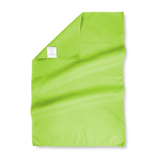 ENSEMBLE DE SERVIETTES EN MICROFIBRE VERT ACIDE 1+1 Visage et Invité